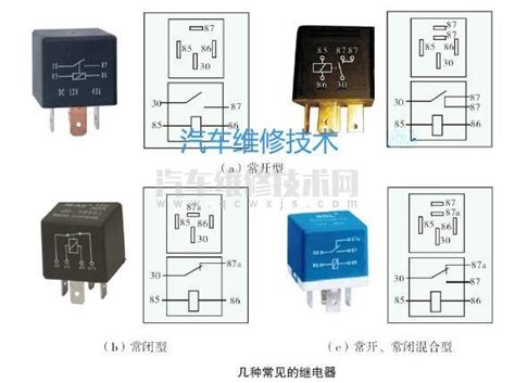 汽车继电器的构造及工作原理 汽车维修技术网