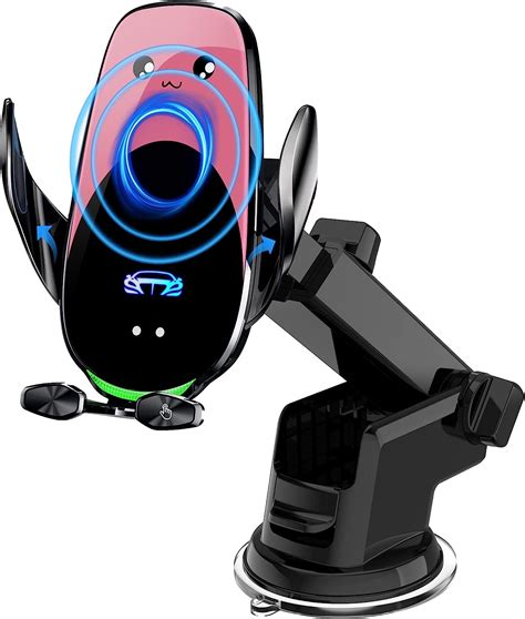 Wireless Car Charger Mount 15w Qi Fast Charging Auto Clamping Cell