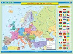 Mapa ścienna Europa Podział polityczny Polska w Europie Mapa ścienna