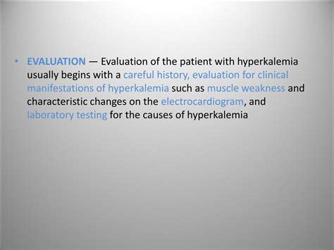 Ppt The Lethal Electrolyte Hyperkalemia Powerpoint Presentation Free