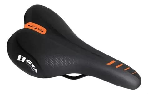 Asiento anatómico Gta Bike Professional colores negro naranja