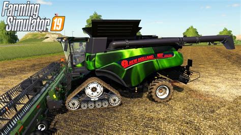 High Speed New Holland Combine Mod Farming Simulator 19 Youtube