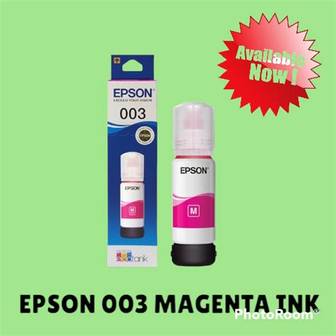 Epson 003 Ink All Colors Lazada Ph