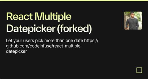 React Multiple Datepicker Forked Codesandbox