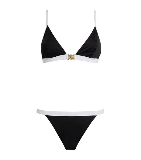 Womens Balmain Black Contrast Trim Bikini Harrods Uk