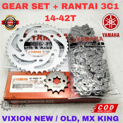 Jual Gear Set Rantai Yamaha C T Mx King Vixion New Vixion Old