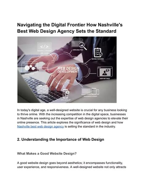 Ppt Navigating The Digital Frontier How Nashvilles Best Web Design