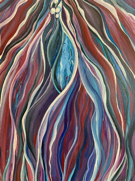 Vagina Art SEDUCTION 16x20 Acrylic Painting On Canvas Adult Etsy