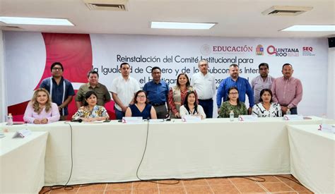 SEQ Educación on Twitter Reinstalamos el Comité Institucional para la