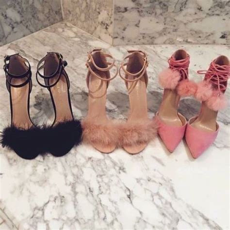 Pin by 🤍madi🤍 on .shoes | Sandals heels, Heels, Furry heels