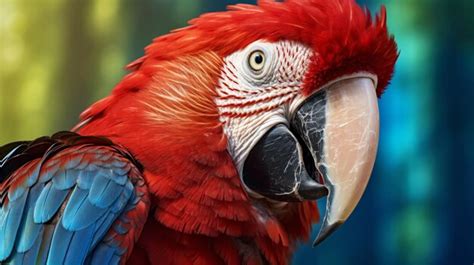 Premium AI Image Beautiful Macaw Ara Parrot