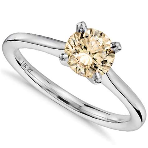 Jewelryroom.com - SMASHING ! 1/4 CT GENUINE CHOCOLATE DIAMOND SOLITAIRE ...