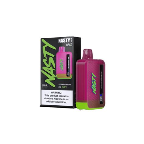 Nasty Bar Puff Nic Strawberry Ice Rechargeable Disposable Vape