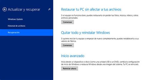 Como Restaurar Sistema En Windows 8 DonComo