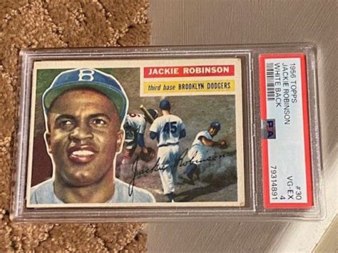 Topps Jackie Robinson Psa Strong Color W B Card Presents