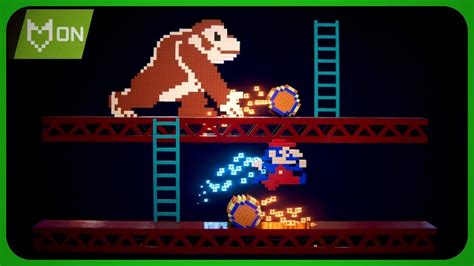 Recreé DONKEY KONG en 3D y RTX Como en PIXELS YouTube