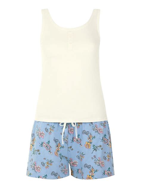 Pyjama Short Débardeur Posh Bleu Kiabi 6650€