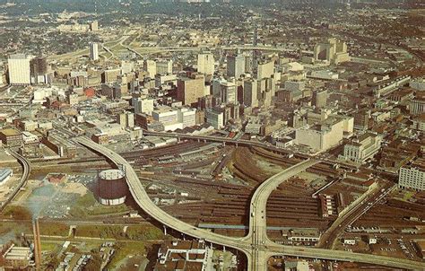 Atlanta Aerial View 1960s By Zeusface Via Flickr Atlanta Skyline