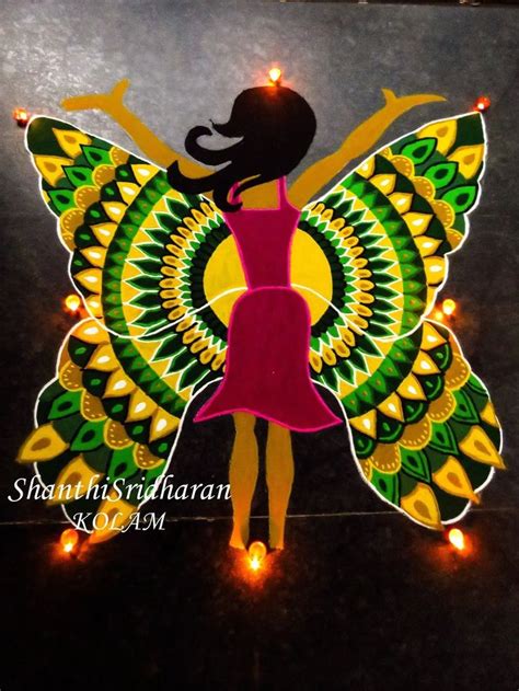 Beautiful Diwali Rangoli Kolam Designs By Shanthi Sridharan