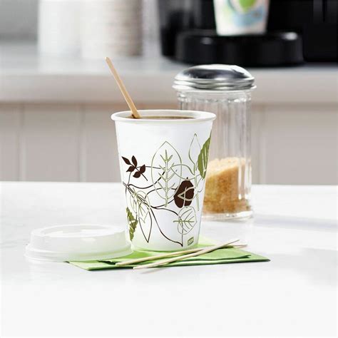 Dixie Pathways 12 Oz Paper Hot Cups By GP Pro 12 Fl Oz White Paper Hot Drink 50 Pack