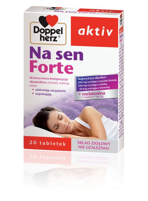 Doppelherz aktiv Na sen forte z melatoniną i magnezem Suplement diety