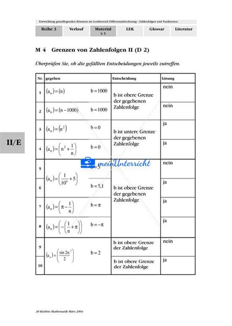 Entwicklung grundlegenden Könnens im Lernbereich Schranken Grenzen und