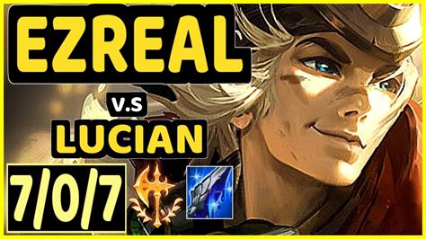 DOUBLELIFT EZREAL Vs LUCIAN 7 0 7 KDA BOTTOM ADC CHALLENGER