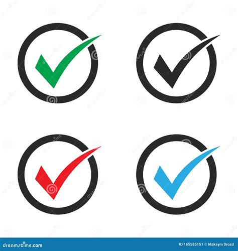 Ícone De Seleção Marca De Seleção ícone De Verificação Símbolo De