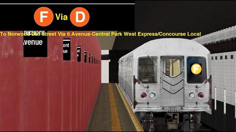 Openbve Special F Train To Norwood Street Via Avenue Cpw Express