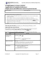 Statistical Inference T Test Confidence Intervals Course Hero