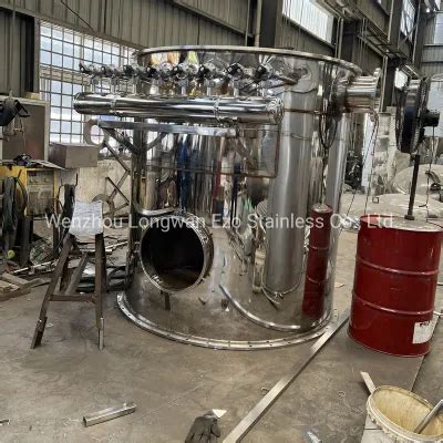 2 5t Sanitary SS304 And SS316L Stainless Steel External Coil Reactor