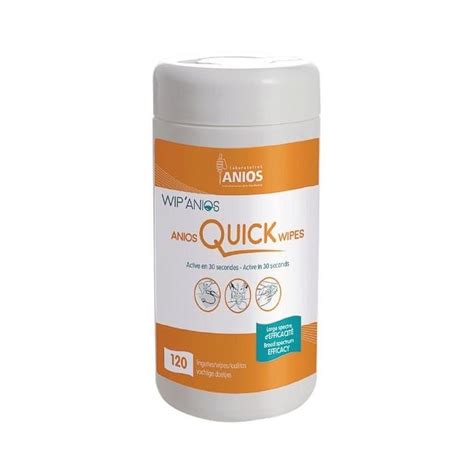 Lingettes désinfectantes Anios Quick Wipes boite de 120 lingettes FM