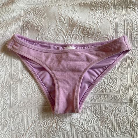 Purple Textured Bikini Bottoms From Target Never Depop