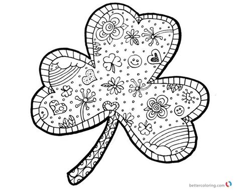 Printable Free Printable Printable Shamrock Coloring Page