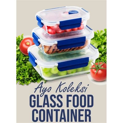 Jual Locknlock Glass Food Container Kedap Air Dan Udara Rectangular