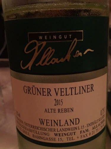 Allacher Grüner Veltliner Alte Reben Vivino US