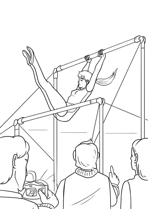 Coloriage Gymnastique Artistique télécharger et imprimer gratuit sur