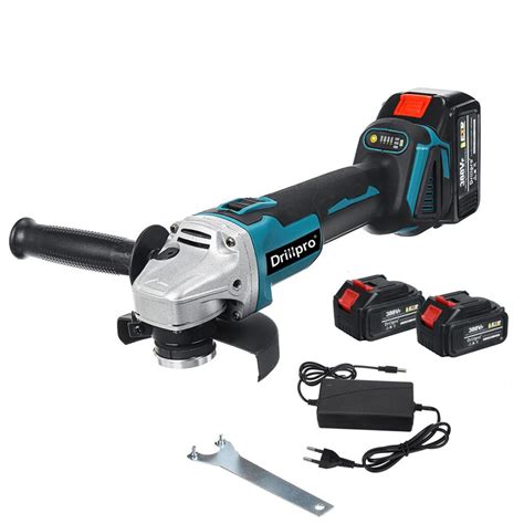 Mm Brushless Electric Angle Grinder V Batteries Buildorium