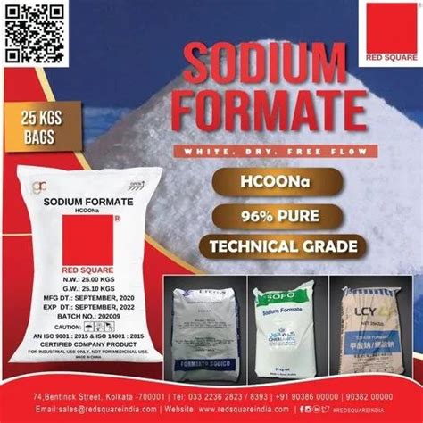 Sodium Formate Red Square At Rs 30 Kg Formic Acid Sodium Salt In