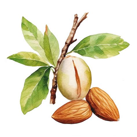 70,000+ Almond Watercolor Pictures