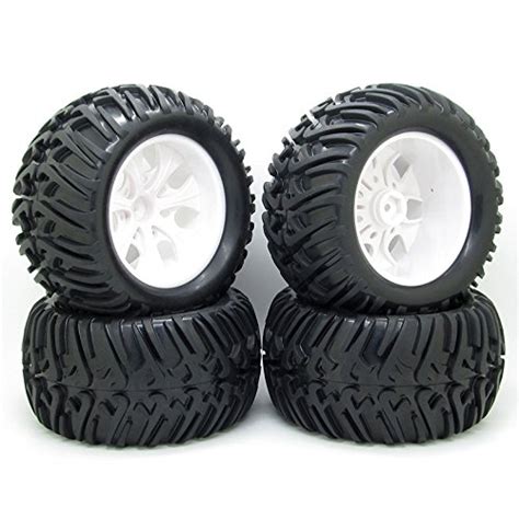 4x 128mm RC 1 10 Monster Truck Bigfoot Tyre Tires 12mm HEX Wheel Rim