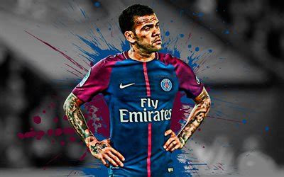 Descargar fondos de pantalla Dani Alves 4k el PSG el Brasileño el