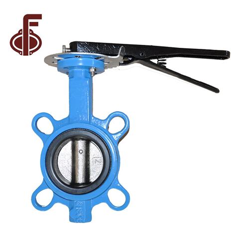 Api 3inch Ductile Iron Cast Iron Wafer Type Butterfly Valve Price List With Hand Lever China