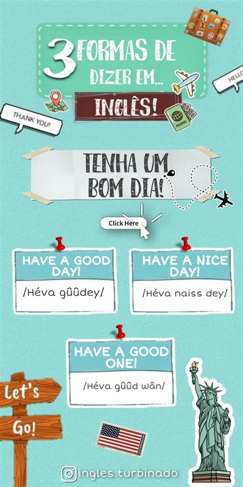 COMO DIZER TENHA UM BOM DIA EM INGLÊS Aprender inglês