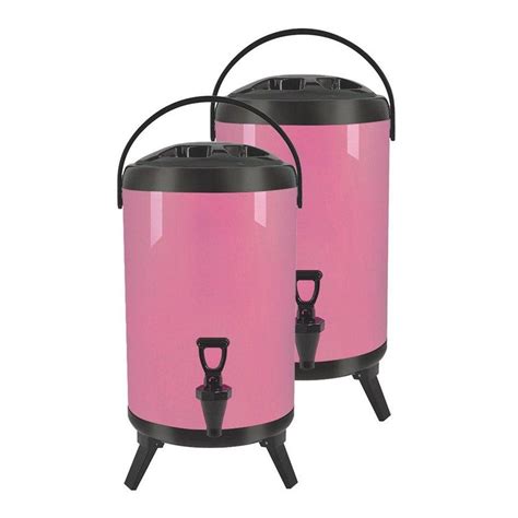 Soga X L Stainless Steel Insulated Milk Tea Barrel Hot And Cold Beverage Dispenser Container