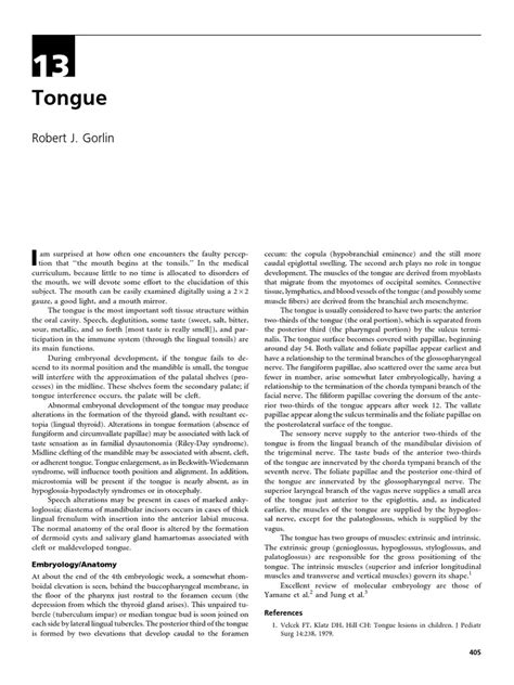 Human Malformations 13 Tongue Pdf Tongue Mouth