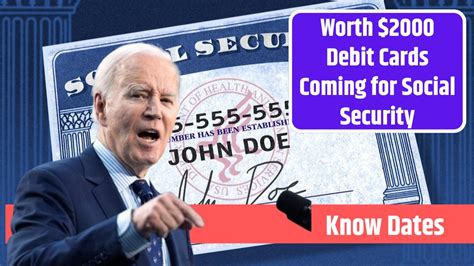 1st Batch Of Worth 2000 Debit Cards Coming For Social Security Know