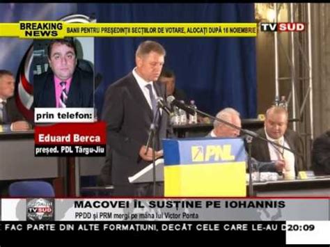 Macovei Il Sustine Pe Iohannis YouTube