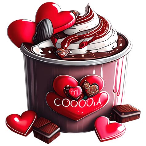 Valentine S Day Hot Cocoa Clipart Creative Fabrica