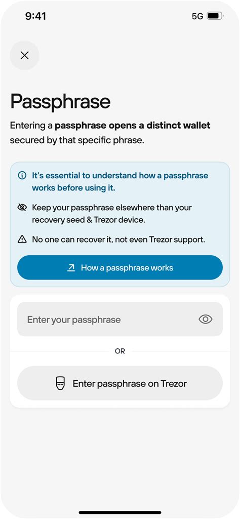 Passphrase Wallets In Trezor Suite Lite